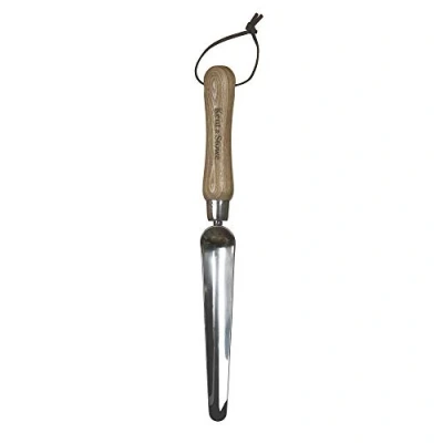 Imagen de Kent &amp; Stowe Pala Estrecha para Plantar Manual de Acero Inoxidable trasplantar, Flores con Mango Madera, tamaño: 33 cm