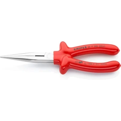 Imagen de Knipex Alicate de montaje (alicate boca cigüeña) cromado, aislados por inmersión en plástico reforzado, según norma VDE 200 mm 26 17