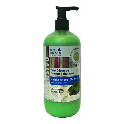 Imagen de Real Natura Champú Sin Sal Pro Oleosos Control de Sebo Limpieza Profunda Fórmula Ideal para Cabello Graso Fragancia Refrescante 500 ml