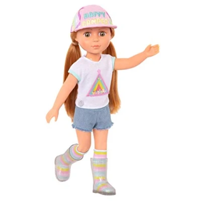 Imagen de Glitter Girls Astrid Doll Muñeca móvil de 36 cm con ropa muñeca, accesorios y pelo largo rojo para peinar juguete a partir 3 años (6 piezas)
