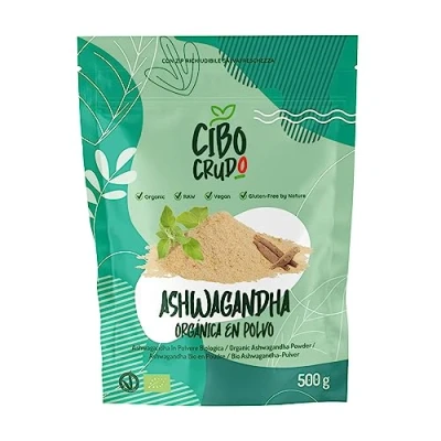 Imagen de Ashwagandha en Polvo Organica 500g. Ginseng Indio Withania Somnifera o Cereza de Invierno. Raíz Ashawanda. Ayurveda Natural sin Aditivos Alto Fibra.
