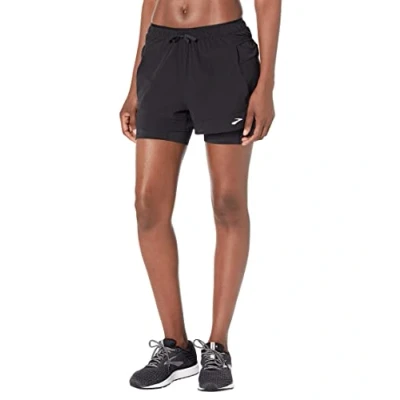 Imagen de BROOKS 221611001 High Point 3&quot; 2 in 1 Short Shorts Mujer Black Tamaño 25