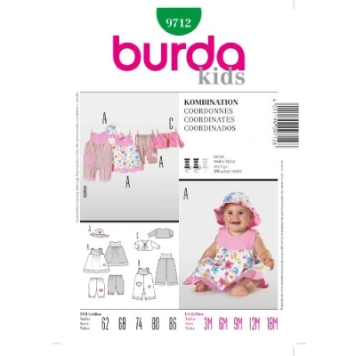 Imagen de Burda Patrón 9712 Kids Conjunto