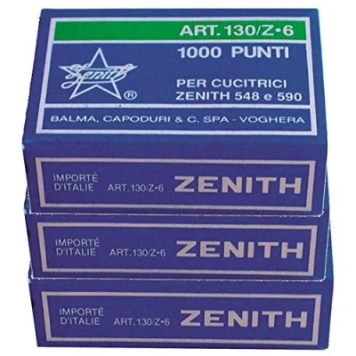 Imagen de Zenith Juego de 3 cajas 1000 grapas 130Z6 (6/6) para 548 y 590