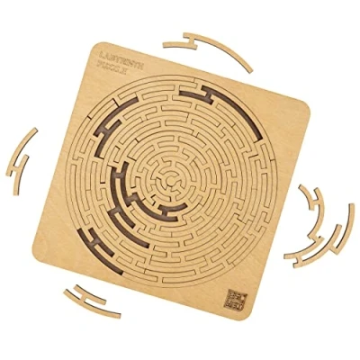 Imagen de ESC WELT Puzzle Laberinto 40 Piezas de Madera con Corte láser para niños, Adolescentes y Adultos Regalo Fans del Rompecabezas cumpleaños diversión Amigos