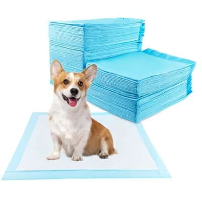 Imagen de Baxcdyswe 100 Unidades Empapadores Perros, 60 x cm Almohadillas Perro para Puppy Pads en Casa WC Perros Alfombrillas Higiénica Desechables Mascotas, Superficie de Secado Rápido, Transpirables