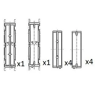 Imagen de FAI AutoParts BM1033 050 Cojinete de cigüeñal BMW: X3, 1 Hatchback, MINI: Clubman