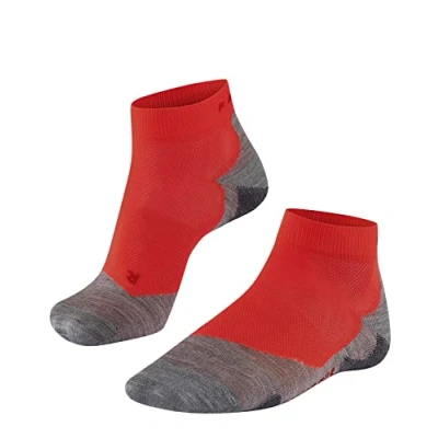 Imagen de FALKE RU5 Race Short M SSO hilo funcional anti ampollas fino 1 par, Calcetines para correr Hombre, Rojo (Neon Red 8584), 39 41