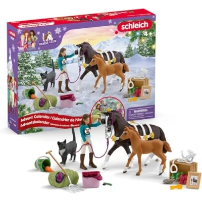 Imagen de schleich 99092 Calendario de adviento HORSE CLUB 2024, a partir 5 años, playset, 36 piezas