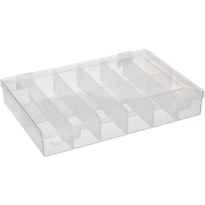 Imagen de Hünersdorff Cajas de surtido PP CLASSIC, 12 compartimentos 225x335x55 mm, transparente