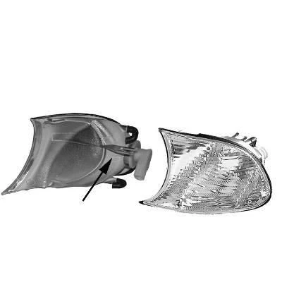 Imagen de VAN WEZEL 0654905 Intermitente blanco Delante, izquierda con portalámparas BMW: 3 Coupé, Cabrio