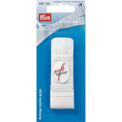 Imagen de Prym Ganchos Extensores de Sujetador, Mezcla Poliamida, Blanco, 25 mm