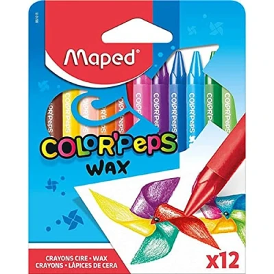 Imagen de Maped m861011 Cera rotuladores color peps Wax, 12 unidades)