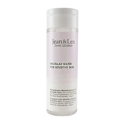 Imagen de Jean &amp; Len agua micelar sin perfume de almendras y niacinamida, apta para pieles sensibles, ayuda a calmar la piel, limpia suavemente parabenos ni siliconas, vegana, 200 ml