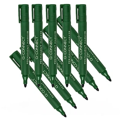 Imagen de Q Connect KF01773 Rotulador, Verde, Pack de 10 Unidades