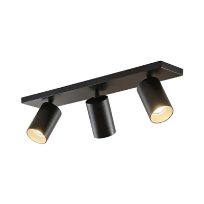Imagen de Arcchio foco Brinja, negro, angular, Ø 6cm, 3 luces, GU10