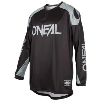 Imagen de O&#039;Neal Jersey de Motocicleta Enduro Motocross Tejido Transpirable, máxima Libertad Movimiento, Espalda extendida Matrix Ridewear Adultos Negro Gris Talla S