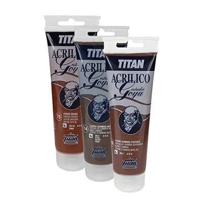Imagen de Colores Pardos Acrílicos Goya Estudio Titan Tubo 125 mL, 75 Pardo Óxido