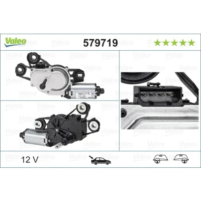 Imagen de VALEO 579719 Motor del Limpiaparabrisas 12 posterior para dirección izquierda/derecha ORIGINAL PART SEAT: Ibiza 4 Sportcoupe