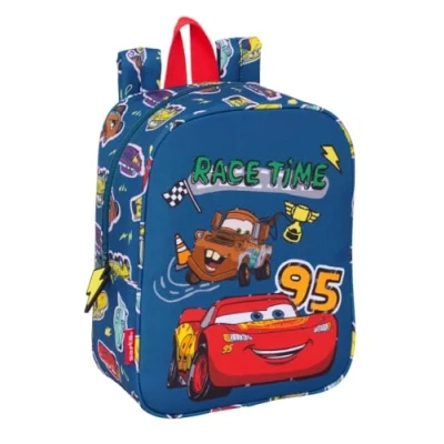 Imagen de Safta CARS RACING Mochila Infantil, Niño, Escolar, Adaptable a Carro, Ideal para Guardería, Cómoda y Versátil, Calidad Resistencia, 22x10x27 cm