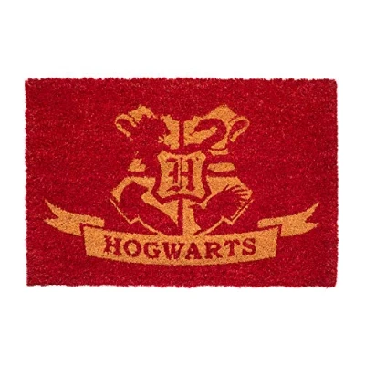 Imagen de Grupo Erik Felpudo Harry Potter Hogwarts Entrada casa Antideslizante 40 x 60 cm Alfombra Exterior, Fabricado en Fibra de Coco Productos con Licencia Oficial