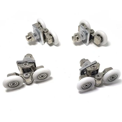 Imagen de Rodamientos dobles para mampara de ducha, 23 mm, 4 piezas