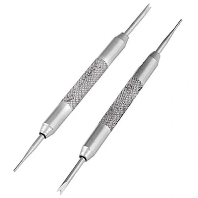 Imagen de Yosoo Venda de Reloj Pulsera la Correa Enlace Prendedores Removedor Acero Inoxidable Repair Tool Kit Reparación del Relojero Herramienta 2pcs