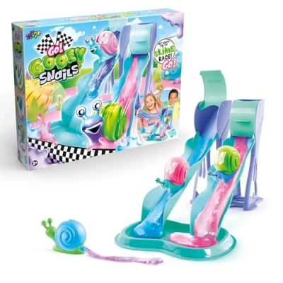 Imagen de Canal Toys Gooey Snails Race Set Go Caracoles en tobogán de Slime SSC 267, Color Verde