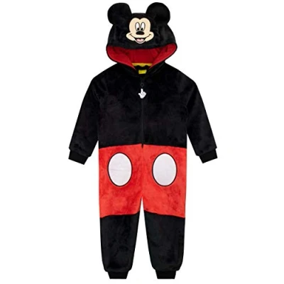 Imagen de Disney Pijama Entera para niños Mickey Mouse Negro 5 6 Años