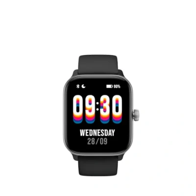 Imagen de PRIXTON Reloj Inteligente Smartwatch SWB32 para Hombre/Mujer, Memoria Flash 1GB, Asistente de Voz Alexa, Resistente al Agua IP68, True Wireless Stereo, Pantalla AMOLED, Funcion Multideporte, Llamadas