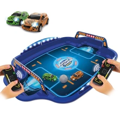 Imagen de Ninco Goalcars Supercup Combina conducción de Vehículos Radio Control con Técnicas Fútbol, 2 Coches teledirigidos Luces, batería Recargable (NH93181)