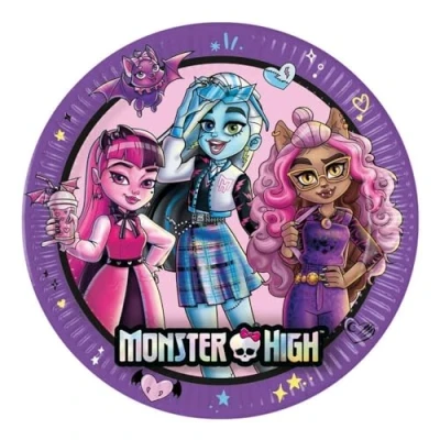 Imagen de Platos de fiesta Monster high 23 cm