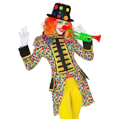 Imagen de W WIDMANN frac para desfile de disfraces, confeti, arco iris, CSD, maestro ceremonias, uniforme guardia, payaso, corista, carnaval