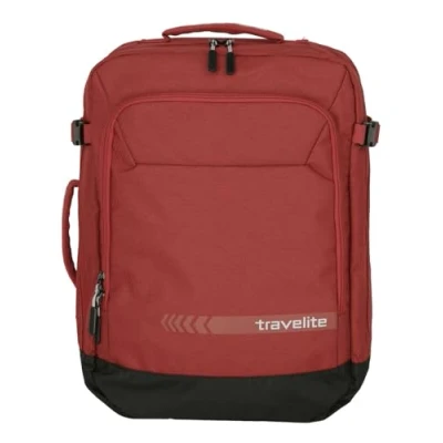Imagen de travelite la mochila/bolsa de equipaje mano cumple con las dimensiones del cabina IATA, serie KICK OFF: vacaciones y deporte, 50 cm, 35 litros, Rojo, litros