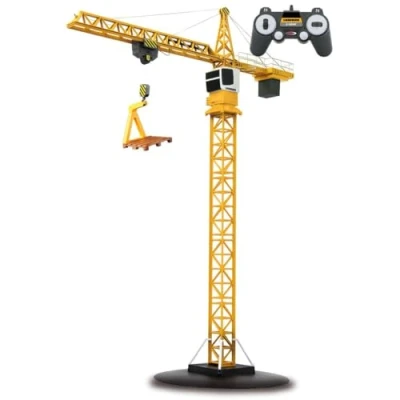 Imagen de Jamara 405109 2.4G Tower Crane Desconocido Grúa rotable Liebherr 2,4 GHz, Color Amarillo, Talla única (405109)
