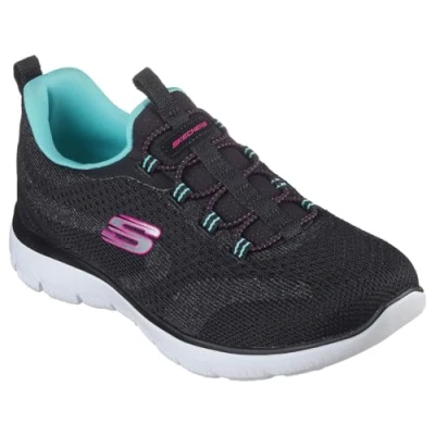 Imagen de Skechers, Summits New Nature Mujer, Punto Negro, Rosa, Ribete Aguamarina, 37.5 EU