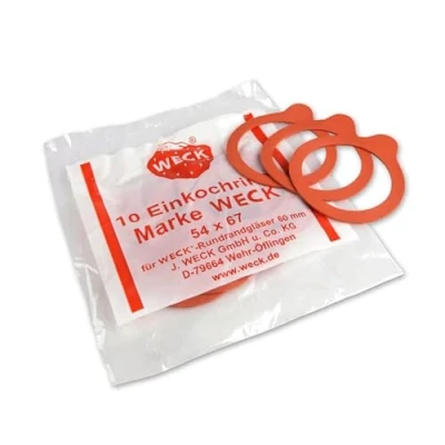 Imagen de WECK 10 juntas de goma 60 mm. Compatible con los modelos 080 760 761 762 763 764 766 902