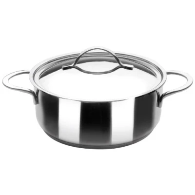 Imagen de IBILI Cacerola con tapa noah, 22 cms, Acero inoxidable 18/10, Apta para induccion