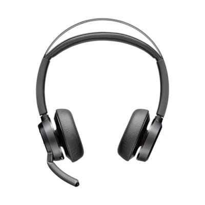 Imagen de Poly Voyager Focus 2 Auricular inalámbrico Bluetooth y estación de carga, MS Teams, cancelación ruido, 25 horas autonomía, USB C adaptador A, negro