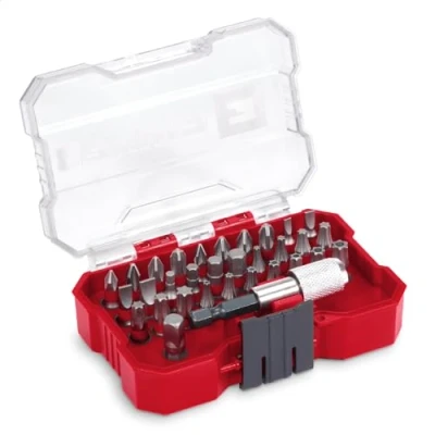 Imagen de Einhell XS CASE Juego de puntas 32 piezas (puntas 25 mm, porta cambio rápido 60 adaptador con hexágono interior a 1/4&quot; Drive incl. caja almacenamiento)