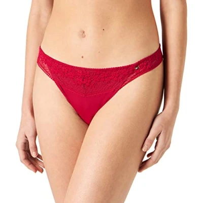 Imagen de Tommy Hilfiger Thong UW0UW03815 Tangas, Rojo (Royal Berry), L para Mujer