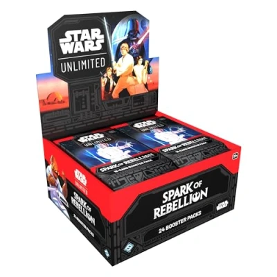 Imagen de Star Wars, Unlimited TCG Spark of Rebellion Booster Display (24 sobres de ampliación), Juego cartas coleccionables, versión inglesa