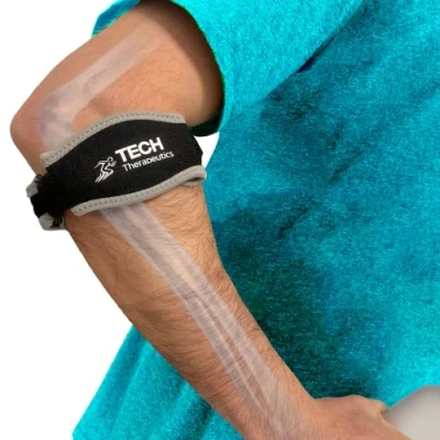Imagen de Cinta para la Epicondilitis, Codo de Tenista y Golfista, Soporte en el Antebrazo Dolor Codo, Codera Deportiva Brazo, Tratamiento Tendinitis Hombre Mujer, Apta Gym