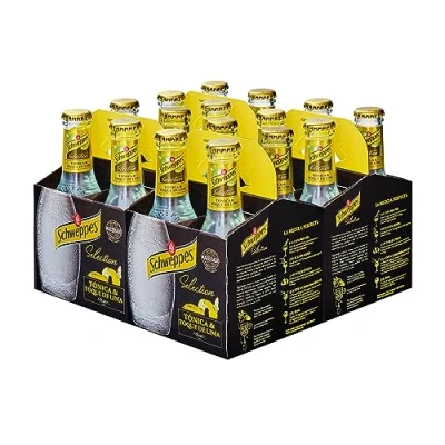 Imagen de Schweppes Selection Tónica con un toque de Lima Vidrio, Pack 6 cestas 4 x 20 cl (total: 24 botellas)