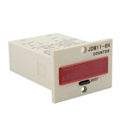 Imagen de DIGITEN 0 999999 Contador digital LED electrónico JDM11 6H AC220V / DC36V DC 24V 12V (opcional)(DC24V)
