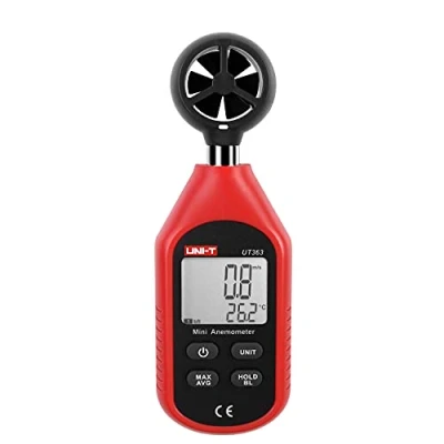 Imagen de UNI T UT363 Portátil Anemómetro Digital de Pantalla LCD Medidor Velocidad Viento Aire para Vela, Cometa, Surf, Marina, Pescar, etc