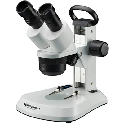Imagen de Bresser Microscopio Analyth STR 10x 40x estéreo, luz difuminada y transmitida, microscopio, Color Negro
