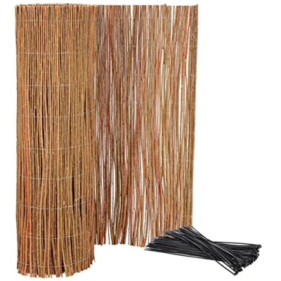 Imagen de KOTARBAU® Malla de ocultación, 90 x 500 cm, Rollo 5 Metros, Valla Mimbre, Cerca, para ocultación y decoración ambientes, Cañizo, Privacidad