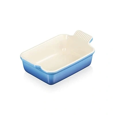 Imagen de LE CREUSET Heritage Bandeja rectangular, Cerámica de gres, 19 cm, 1.1 L, Azul Marseille