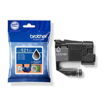 Imagen de Brother LC521BK Cartucho de Tinta Original, Color Negro